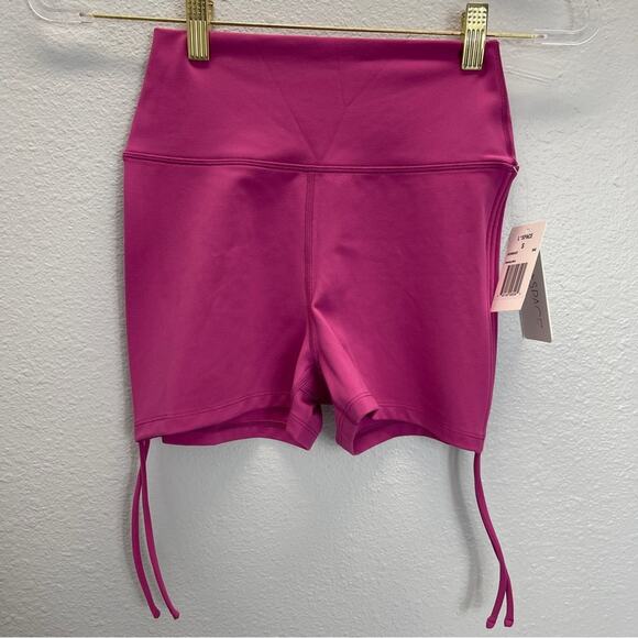 L*Space Active Shorts Side Tie Channing Short Bae Berry - Picture 2 of 9